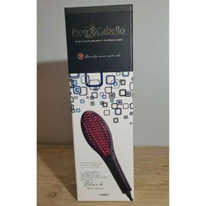 Pro Cabello Luxury 5500 Straightening Iron Brush in Black PRSBA-Black New